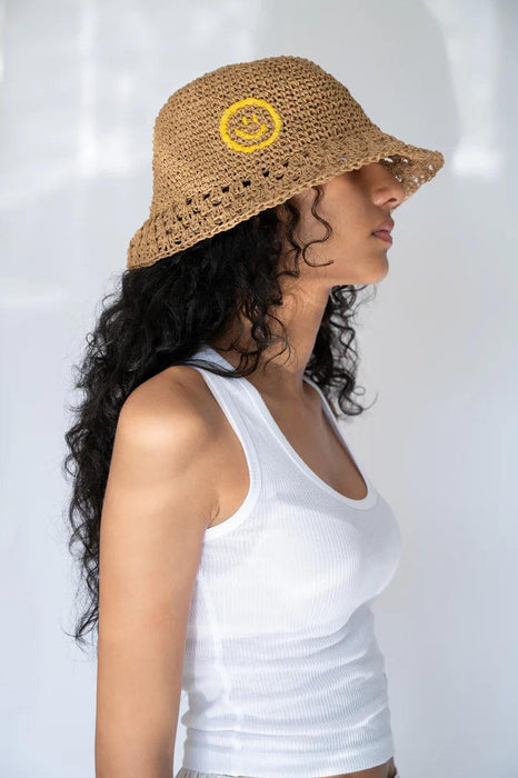 Raffia Smiley Hat