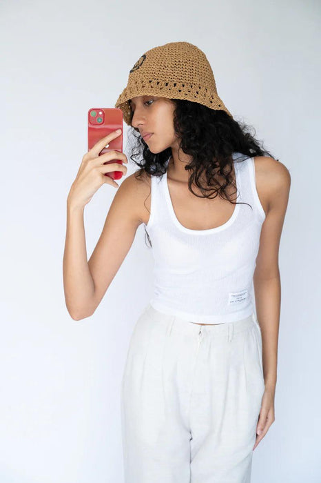 Raffia Smiley Hat