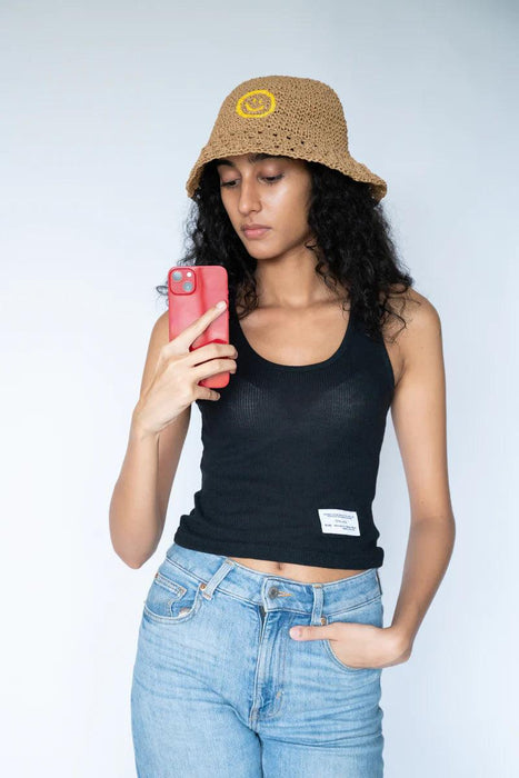 Raffia Smiley Hat