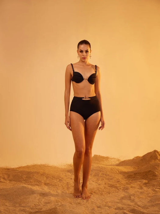 Folium Bikini Set - Black