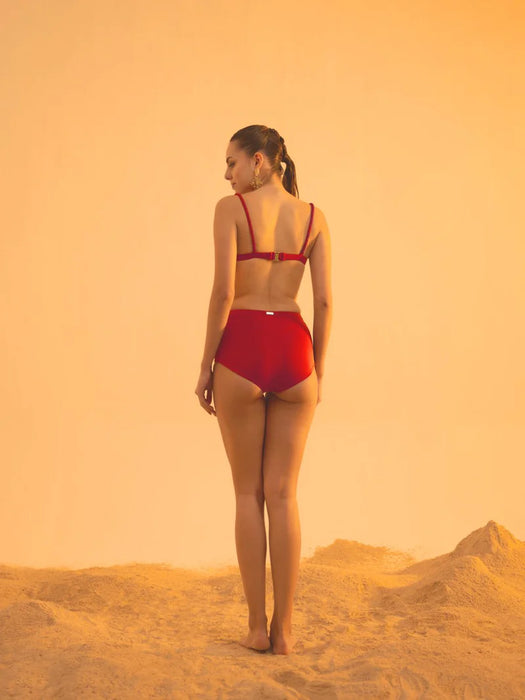 Folium Bikini Set - Brick Red